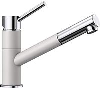 BLANCO KANO-S - Grifo Monomando Bicolor para Cocina con Caño Extraíble - Cromado/Blanco - 525040