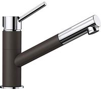 BLANCO KANO-S - Grifo Monomando Bicolor para Cocina con Caño Extraíble - Cromado/Marrón - 525043
