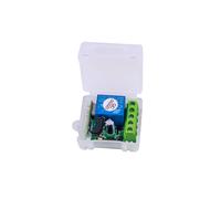 (Blanco) Kebidu DC 12V 433 Mhz Control remoto inalámbrico Relé 1CH 433 Mhz Módulo receptor para código