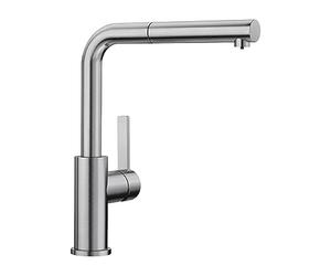 BLANCO LANORA-S 525126 Grifería de cocina, acero inoxidable cepillado, baja presión