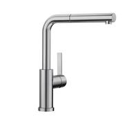 BLANCO LANORA-S-F 526180 Grifo monomando de cocina de alta presión, acero inoxidable cepillado