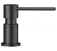 Blanco 525789 Dispensador de detergente, Negro Mate, N.A