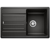 Blanco Legra 45 S fregadero de granito 78x50 cm negro 526083