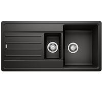 Blanco Legra 6 S fregadero de granito 100x50 cm negro 526086
