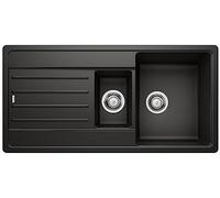 Blanco Legra 6 S fregadero de granito 100x50 cm negro 526086