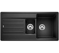 BLANCO LEGRA 6 S - Fregadero Rectangular de Granito con Desagüe Adicional para Armarios Bajos de 60 cm de Ancho - De SILGRANIT - Gris - 522207