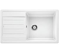 BLANCO LEGRA XL 6 S - Fregadero Rectangular de Granito con Cubeta Extragrande para Armarios Bajos de 60 cm de Ancho - De SILGRANIT - Blanco - 523328
