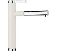 BLANCO LINEE-S - Cartucho de cerámica para ahorro de agua, color blanco y cromado