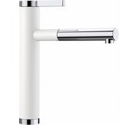 Blanco Linee-S grifo de cocina de pie cromo-blanco 518441