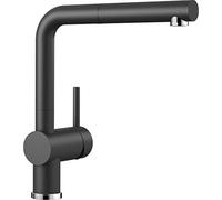 BLANCO LINUS-S 516688 Grifería de cocina de aspecto SILGRANIT con caño extraíble, alta presión, color gris antracita