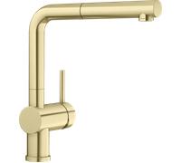BLANCO 526684 Lino-S, Oro Satinado, herausziehbarer Auslauf