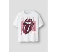 Blanco Los Rolling Stones Camiseta