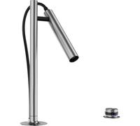 BLANCO LUNEOO-S | Acero inoxidable cepillado | Grifo de cocina premium con panel de control separado | Giratorio 360° | Ducha extensible de dos chorros | Control táctil | Soporte de ducha magnético