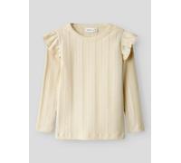 Blanco Mangas Largas Top De Manga Larga