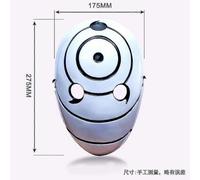 (Blanco) Máscara de Anime Uchiha de 2 estilos Tobi Obito Akatsuki Ninja Madara Disfraces de Cosplay