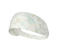 Blanco Menta Verde Mármol Dorado Gris Glamour,Banda Deportiva para el Sudor Unisex, Multiusos, elástica para el Pelo