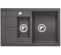 Blanco 518876 Fregadero de Cocina, Gris, Armario bajo de 60 cm