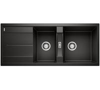 Blanco Metra 8 S fregadero de granito 116x50 cm negro 525934