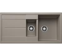 Blanco METRA XL 6 S - Fregadero SILGRANIT color tartufo reversible