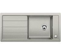 Blanco Mevit XL 6 S, cocina fregadero, granito fregadero de Silgranit Puradur, 1 pieza, color gris perla, 520590