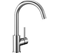 BLANCO MIDA 517742 Grifería de cocina, alta presión, cromo | [10,6 x 18,5 x 32,7 cm] | Calidad del agua asegurada y ahorro de agua | cartucho de cerámica