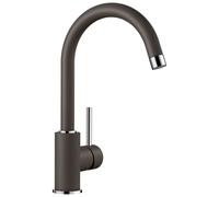 Blanco Mida grifo de cocina de pie marrón 519423