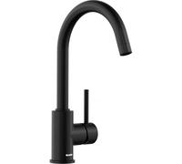 Blanco Mida grifo de cocina de pie negro 526649