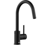 Blanco Mida-S grifo de cocina de pie negro 526653