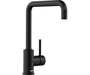 Blanco Mili grifo de cocina de pie negro 526665