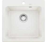 Blanco Naya 5 fregadero de granito 51.5x51 cm blanco 526582