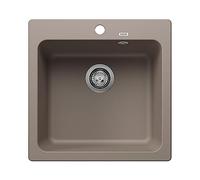 BLANCO NAYA 5 Silgranit tartufo | Tipo de montaje: instalación desde arriba | sin mando a distancia de desagüe | armario inferior de 50 unidades | gran volumen de lavabo para un uso óptimo |