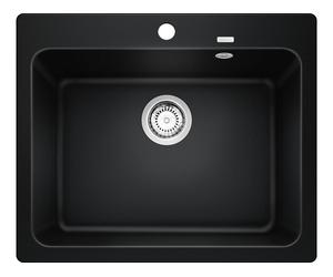 Blanco Naya 6 fregadero de granito 61.5x51 cm negro 525941