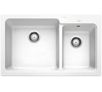 Blanco Naya 8 fregadero de granito 81.5x50 cm blanco 519649