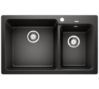 Blanco Naya 8 fregadero de granito 81.5x50 cm negro 525944