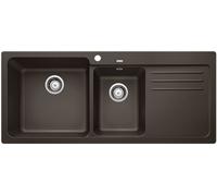 Blanco Naya 8 S fregadero de granito 116x50 cm marrón 519661