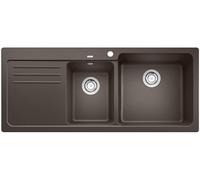 Blanco Naya 8 S fregadero de granito 116x50 cm marrón 525786