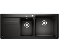 Blanco Naya 8 S fregadero de granito 116x50 cm negro 525946