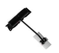 blanco/negro Cierrapuertas automático Silencio de resorte doble Ajustable Convertir puertas con bisagras en Cierrapuertas automático con cierre automático/6(Round-Black)