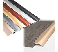 Blanco Negro Tira De Umbral Metalica, Banda De Umbral De Puerta De Suelo, Tapajuntas Suelo 43mm Tira De Transición De Piso De Aluminio, Perfil De Transición Para Alfombras Laminado Azulejos