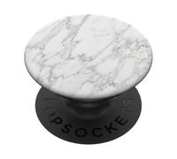 Blanco Neutral Elegante Estilo Minimalista Lujo Gráfico PopSockets PopGrip Adhesivo