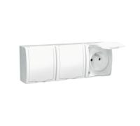 BLANCO NT 3X CONECTOR Z/U CON TAPA IP54 AQUARIUS AQGZ1-3/11