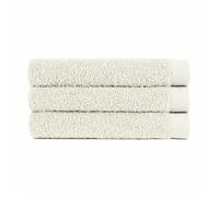 BLANCO NUMERO UNO Toalla de Baño Pure Lasa Internacional 585 gr/m² - Extra Suave y Absorbente para una Experiencia Superior (Nata, Ducha 70x140 cm)