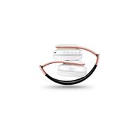 (Blanco Oro Rosa) Auriculares Auriculares Inalámbricos con Micrófono Auriculares Estéreo Digitales Bluetooth Tarjeta