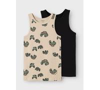 NAME IT Camiseta térmica beige oscuro / marrón rojizo / verde pastel / negro 110 beige oscuro / marrón rojizo / verde pastel / negro