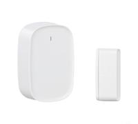 Blanco para tuya para zigbee detector de contacto inalámbrico de puerta y ventana, para sensor de alarma de seguridad instantáneo, instalación simple de pegar para el hogar y espacios comerciales