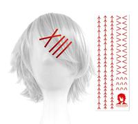 Blanco Peluca Manijas Tatuaje Tokyo Ghoul Juzo Suzuya Juuzou