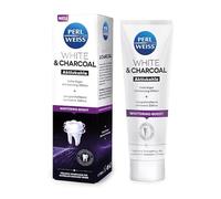 Blanco perlado blanco y carbón, carbón activo natural limpia suavemente, con efecto blanqueador instantáneo, 75 ml