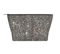 Blanco Plata Gris Diamante, Bolsa de artículos de tocador Bolsa de Maquillaje Bolsa de cosméticos Bolsa de artículos de tocador de Viaje portátil