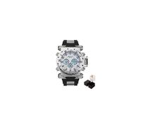 (blanco plateado) Reloj de buceo para hombre S8015 resistente al agua hasta 5 ATM, marca deportiva de