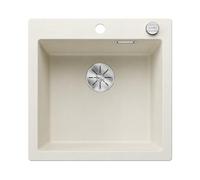 BLANCO PLEON 5 Fregadero de granito de color blanco suave de SILGRANIT | Tipo de montaje: instalación desde arriba | para armarios inferiores de 50 cm de ancho | Volumen máximo gracias a su lavabo
